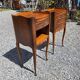 Pair of Louis XV style bedside tables in cherry wood.