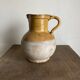 Pichet vase de campagne en terre vernissée 1960 Provence