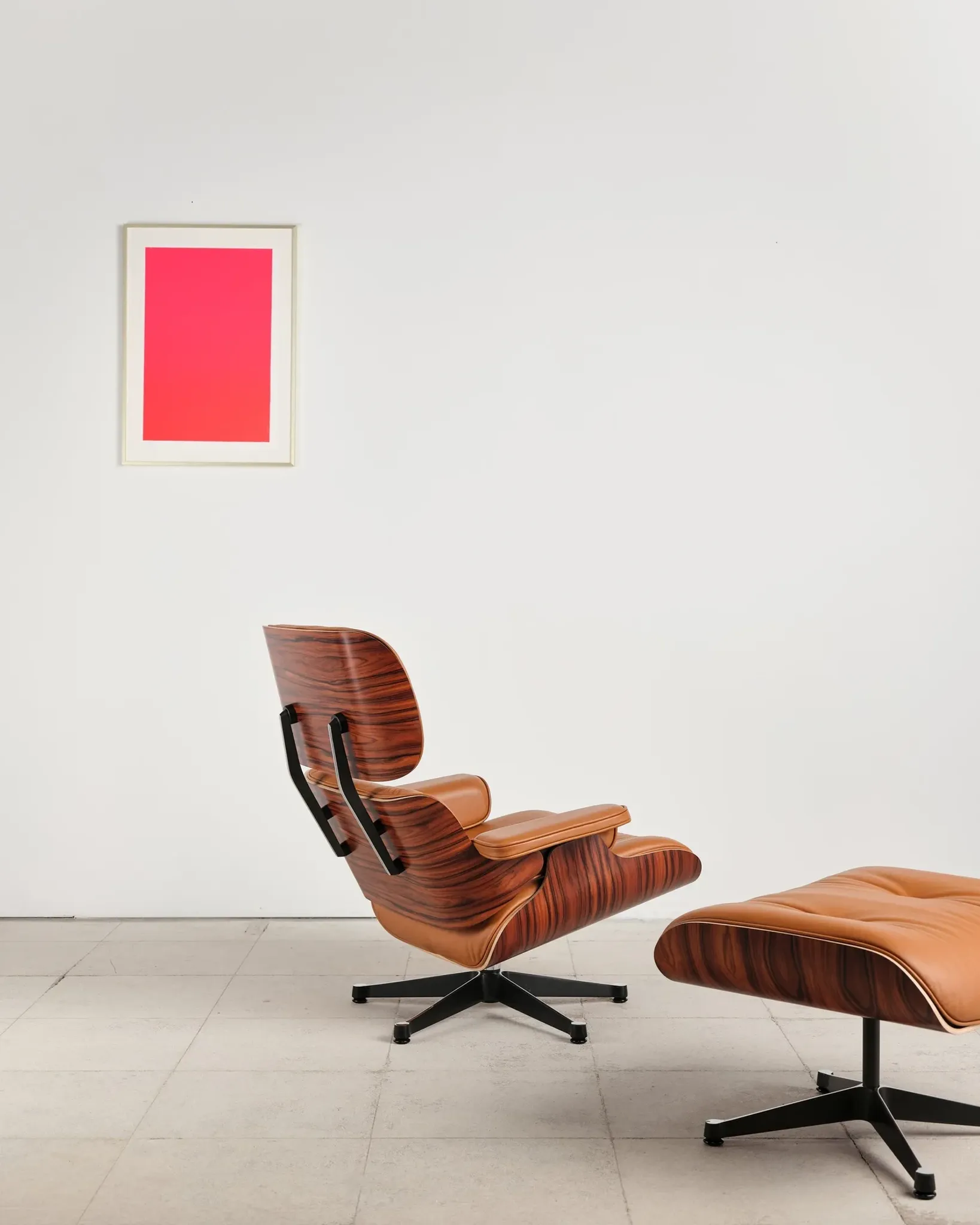 Lounge Chair and ottoman in rosewood by Charles & Ray Eames, Vitra