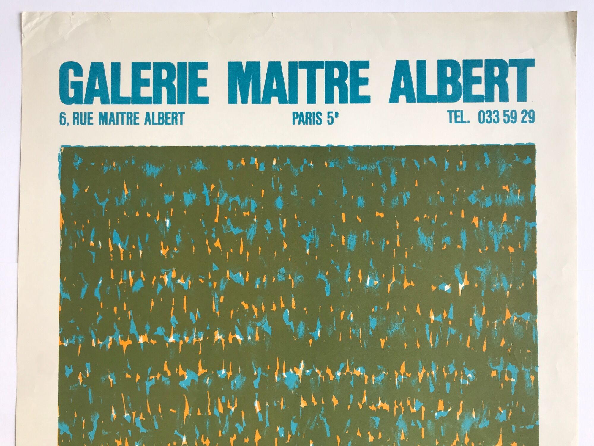 Lithograph poster by dikran daderian, galerie maître albert, 1974, mourlot imp