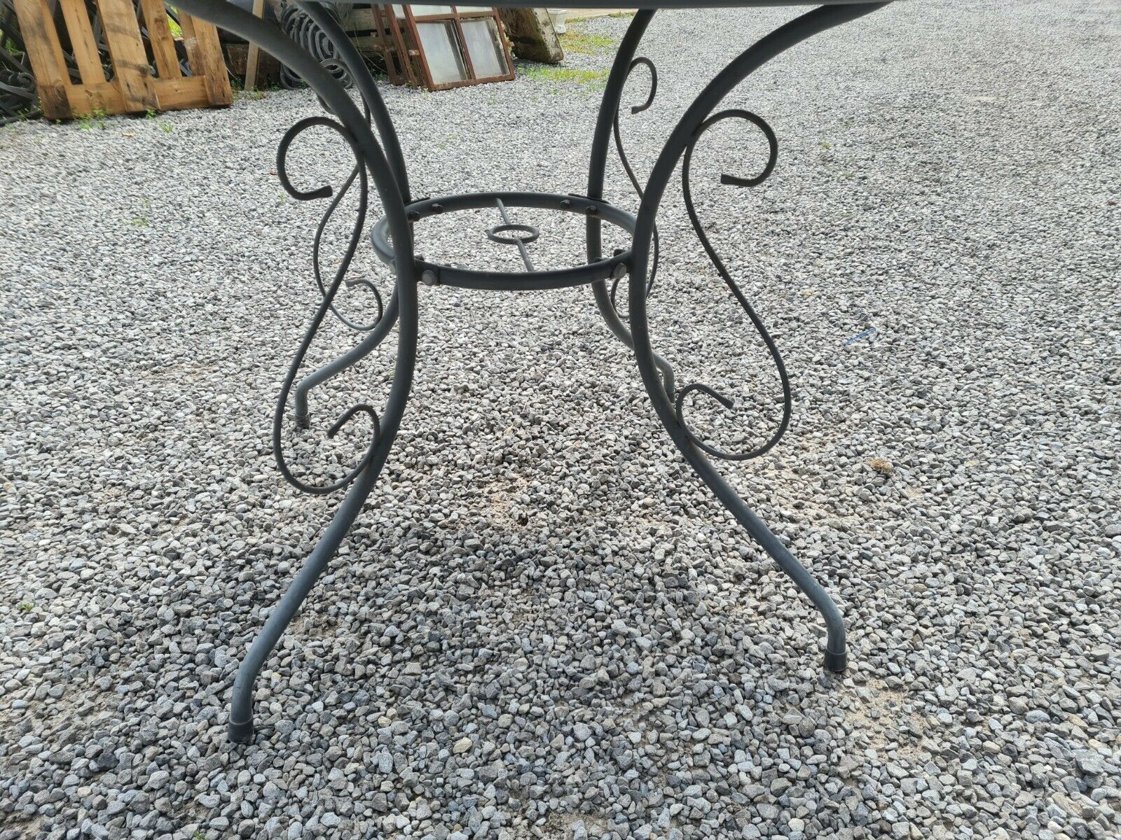 Iron garden table