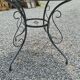 Iron garden table