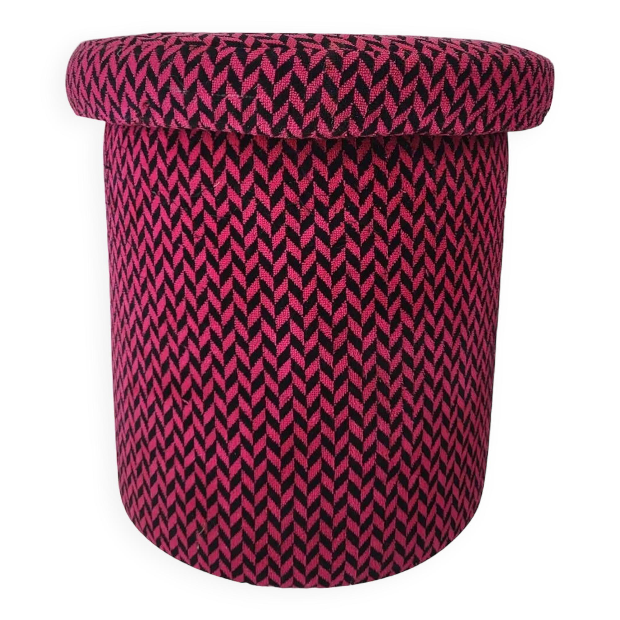 Vintage pouf stool from the 70s and 80s