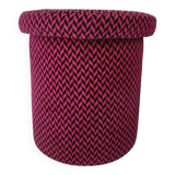 Vintage pouf stool from the 70s and 80s