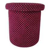 Vintage pouf stool from the 70s and 80s