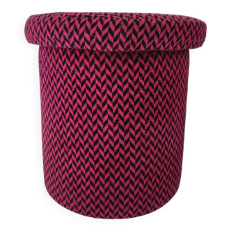 Vintage pouf stool from the 70s and 80s