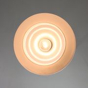 Mid-century Brass and Opaline Pendant Lamp, Italy