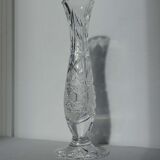 Cut crystal soliflore vase