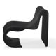 Black Tormentia lounge chair by Enrico Cesana for Busnelli