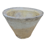 Old terracotta pot with glazed resin