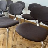Set of 7 Steelcase Strafor chairs