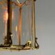 Gilt bronze lantern, original curved glass, circa 1900