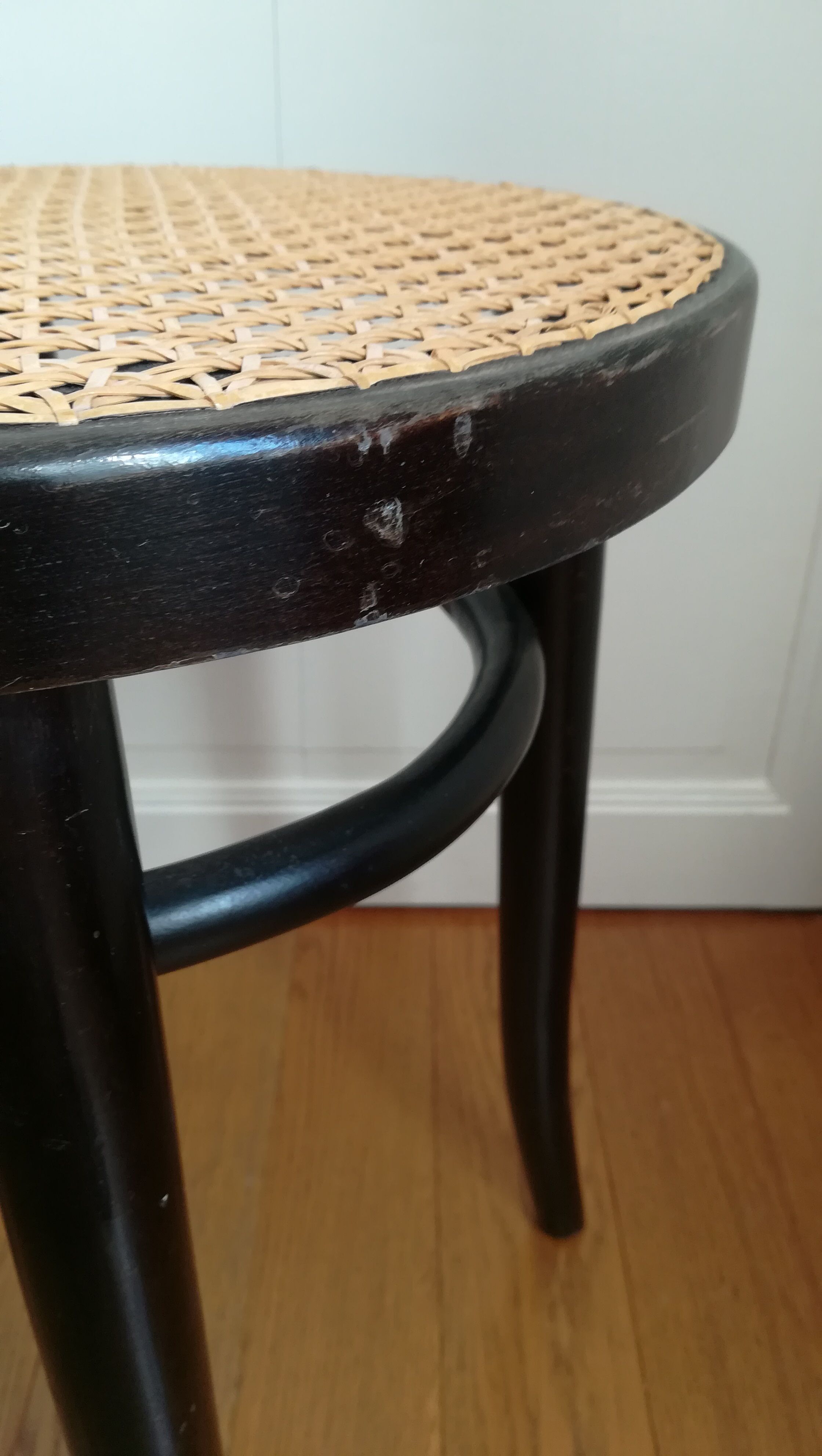 Black bistro seating cannage