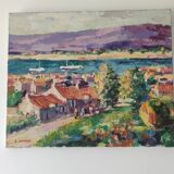 Oil on canvas signed Brigitte Du Merac