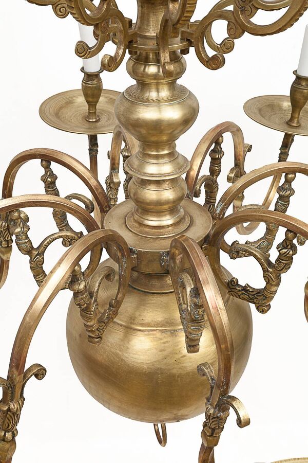 Important lustre Hollandais 8 feux