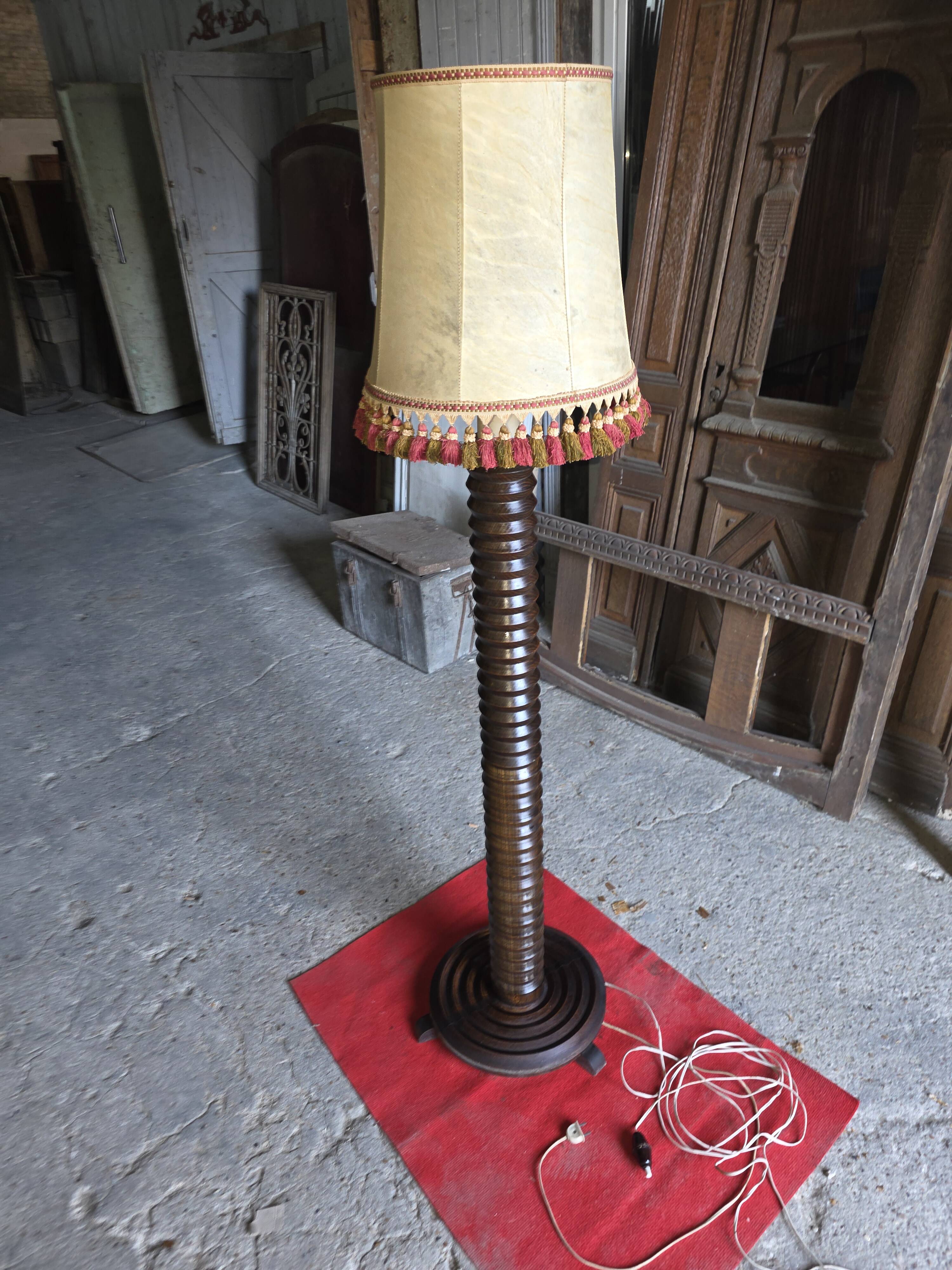 Floor lamp by Charles Dudouyt, 1940