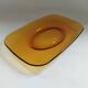 Rectangular plate Vereco amber