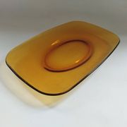 Rectangular plate Vereco amber