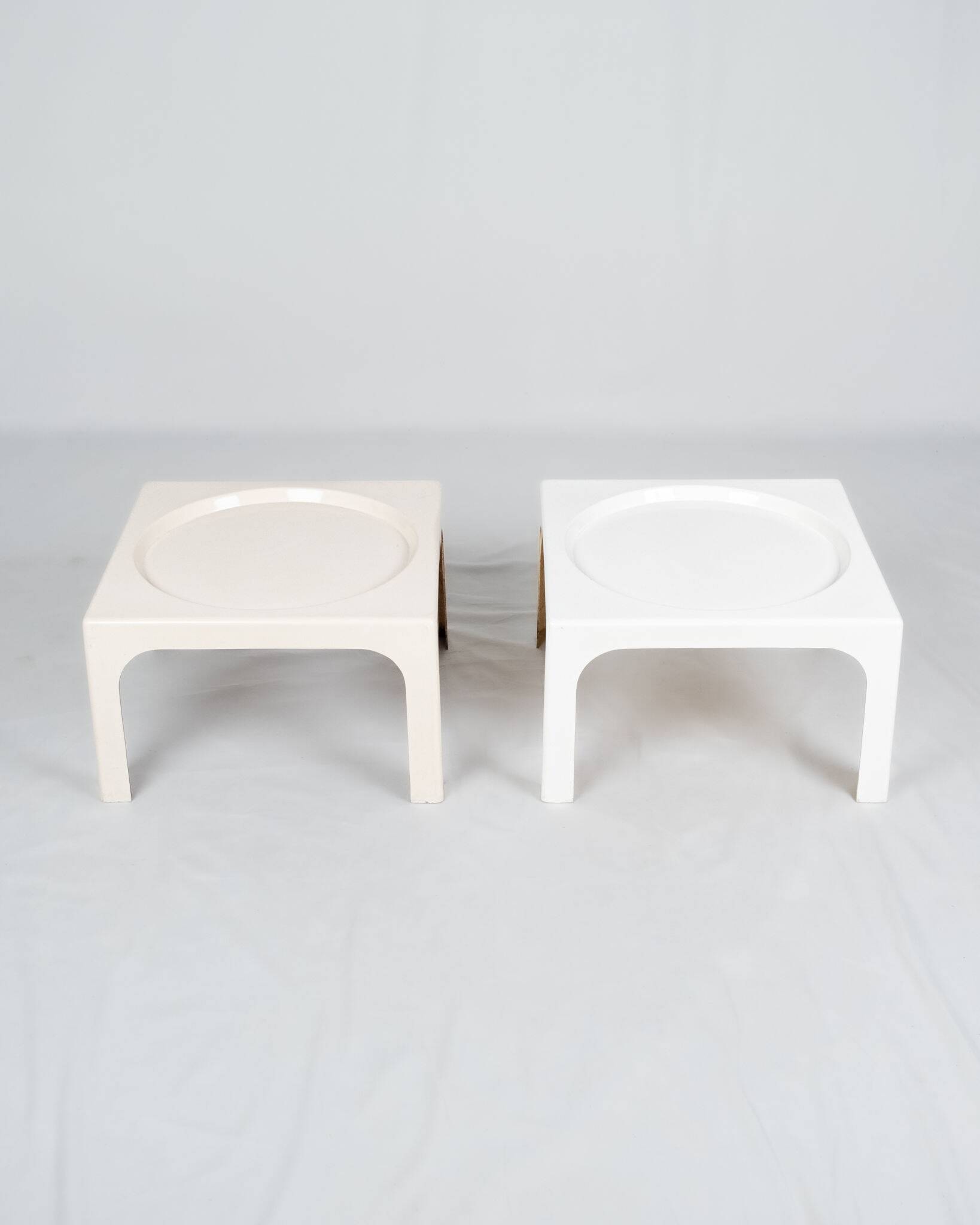 Paire de tables d'appoint Ozoo Marc Berthier pour Prisunic, 1970s