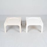 Paire de tables d'appoint Ozoo Marc Berthier pour Prisunic, 1970s