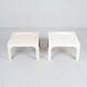 Paire de tables d'appoint Ozoo Marc Berthier pour Prisunic, 1970s