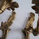 Antique Pair of Louis XV Style Gilt Metal Wall Sconces