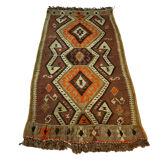 Vintage turkish kilim rug , 95 x 48 cm