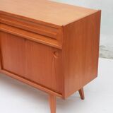 1950s sideboard in cherrywood with sliding doors