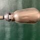Old workshop lamp, silver metal, flexible, 1950