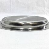 Silver Metal Serving Dish