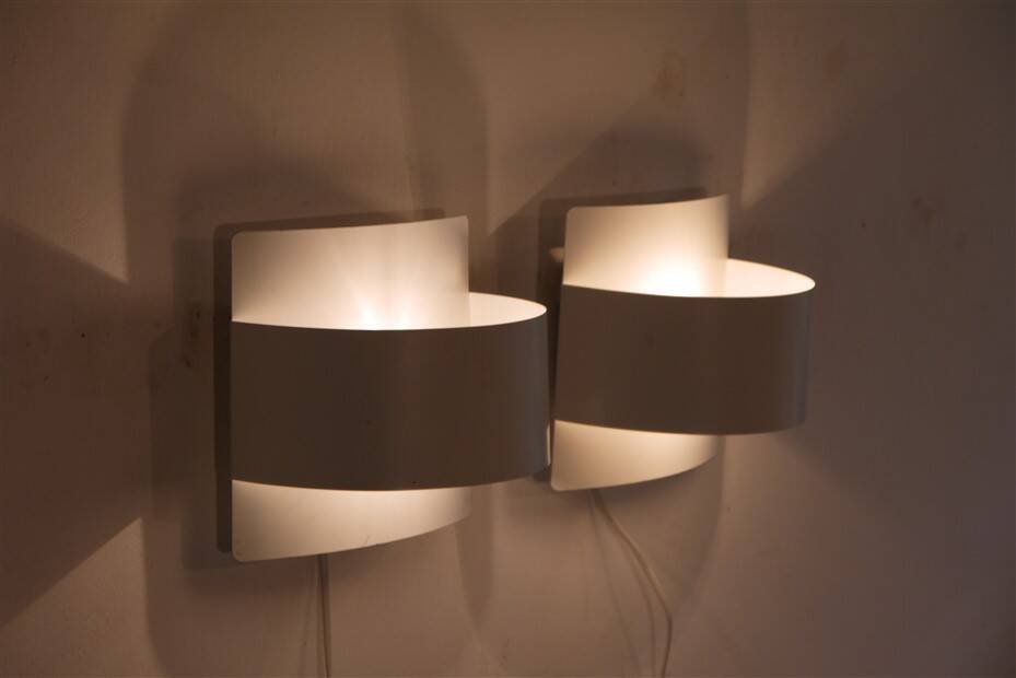 Paire d'appliques scandinave de Peter Celsing 1970