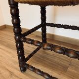 Mulched bench - turned wood