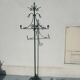 Wrought iron coat rack