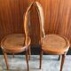 Duo of canned chairs