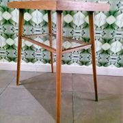 Table basse vintage, d'appoint, tchèque, Dřevopodnik Holešov
