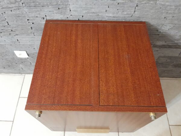 Meuble de métier range dossier bureau teck vintage caisson médecin