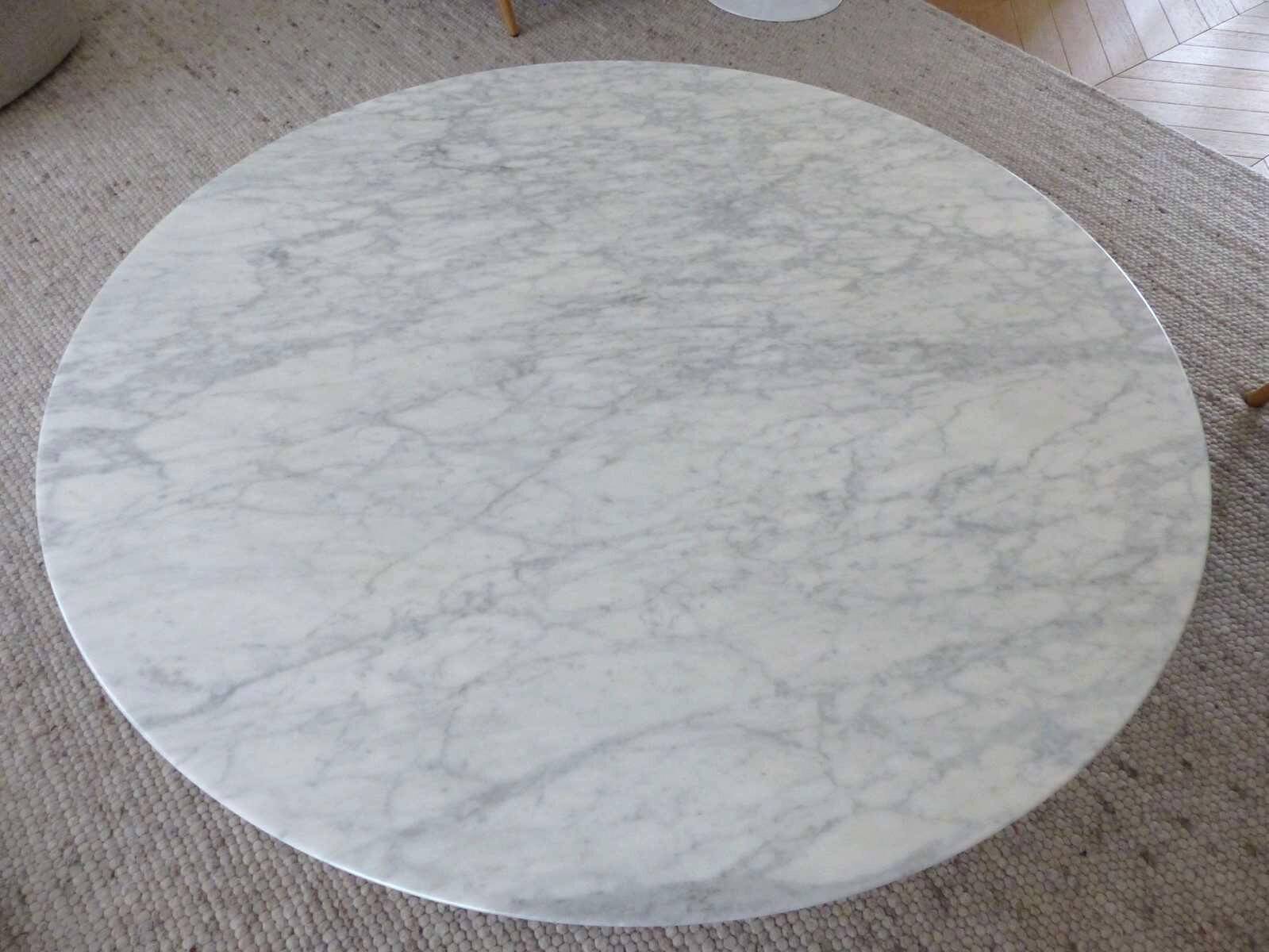 Grasshopper Coffee Table Statuarietto Marble Knoll - Piero Lissoni