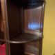 Modular display cabinet in mahogany