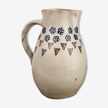 Handmade terracotta pitcher