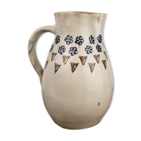 Handmade terracotta pitcher