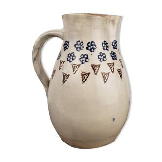 Handmade terracotta pitcher