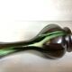 Iridescent black flared soliflore vase Thulin Belgium
