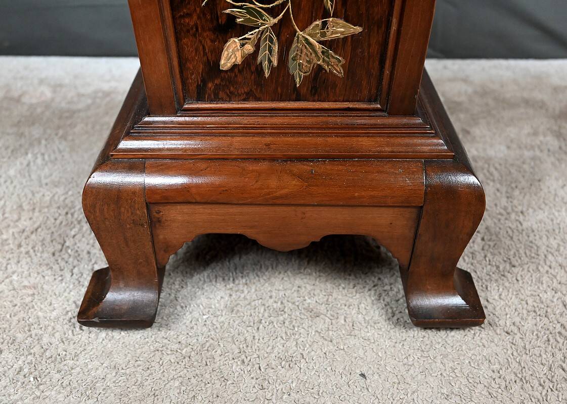 Large Cherry & Walnut Stool, Asian style – Early 20th century