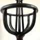 Wrought iron floor lamp landier 19th century