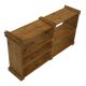 Vintage Wall shelf rack Pine wood 70s minimalist design