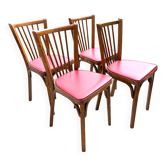 Suite de 4 chaises bistrot Baumann