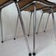 Lot de 3 chaises en formica et chrome années 70