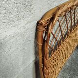 Vintage 50s rattan headboard