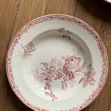 4 assiettes creuses Sarreguemines Fontanges