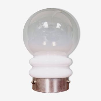 Lampe vintage en verre, type champignon, années 1960-70